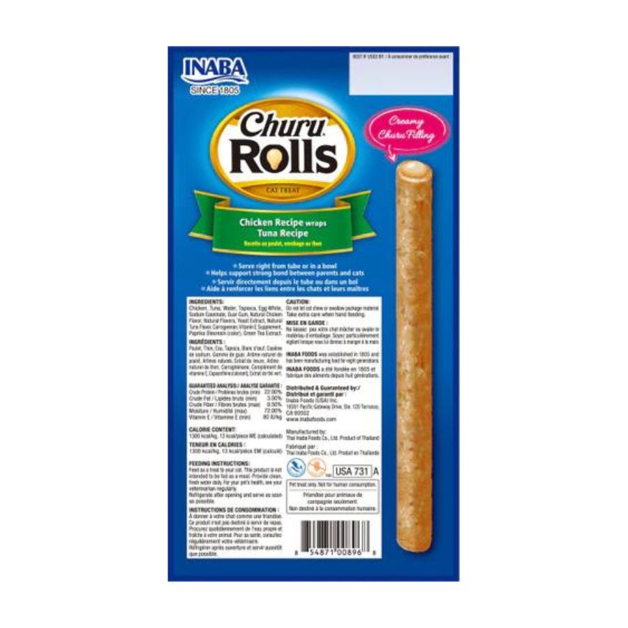 Churu rolls cat tuna recipe wraps 40 GR, , large image number null